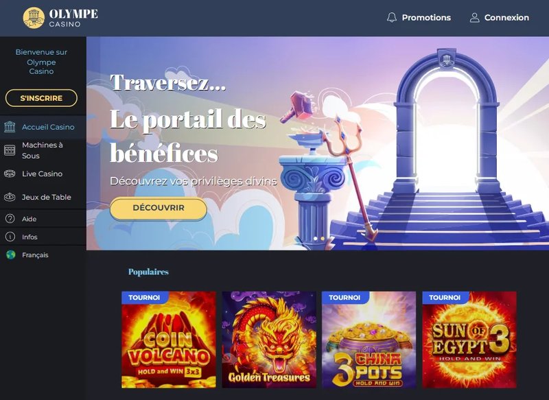Image: Découvrez les Offres Exclusives de l'Olympe Casino en France en Ligne Image: Découvrez les Offres Exclusives de l'Olympe Casino en France en Ligne